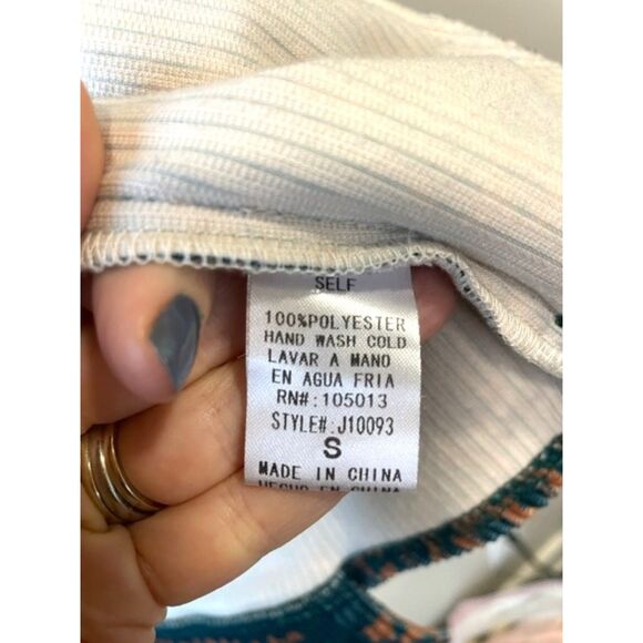 Dusty Corduroy Teal Sunset Aztec Western Jacket Women's Sz S - Picture 6 of 12